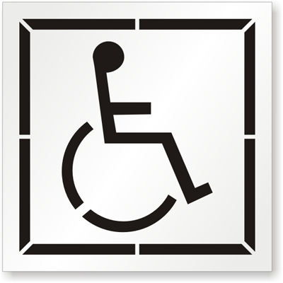 Handicap Parking (With Graphic), SKU - ST-