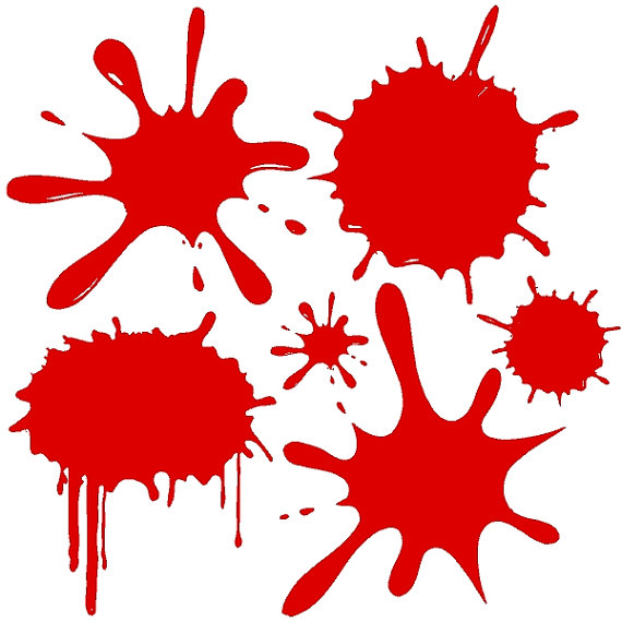 Dark Red Paint Splats Wall Decal Removable Splats by eyecandysigns