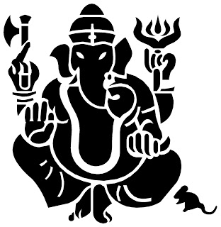 Ganpati Black And White - ClipArt Best