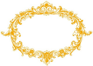 Vintage Clip Art - Fancy Oval Frame - The Graphics Fairy