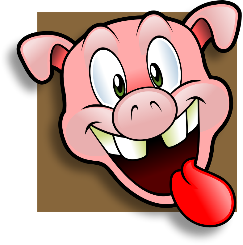 Clipart pigs face