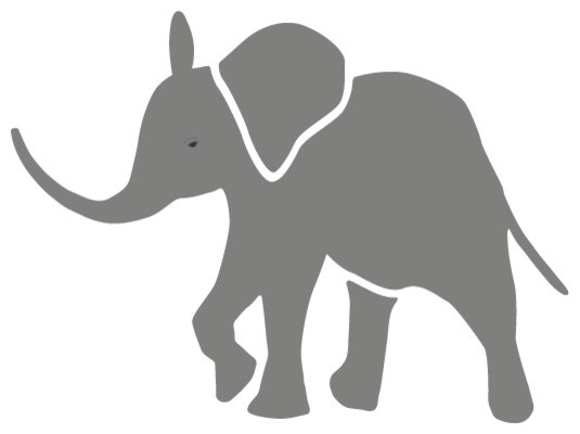 Baby Elephant Stencil for Painting - Contemporary - Wall Stencils ...