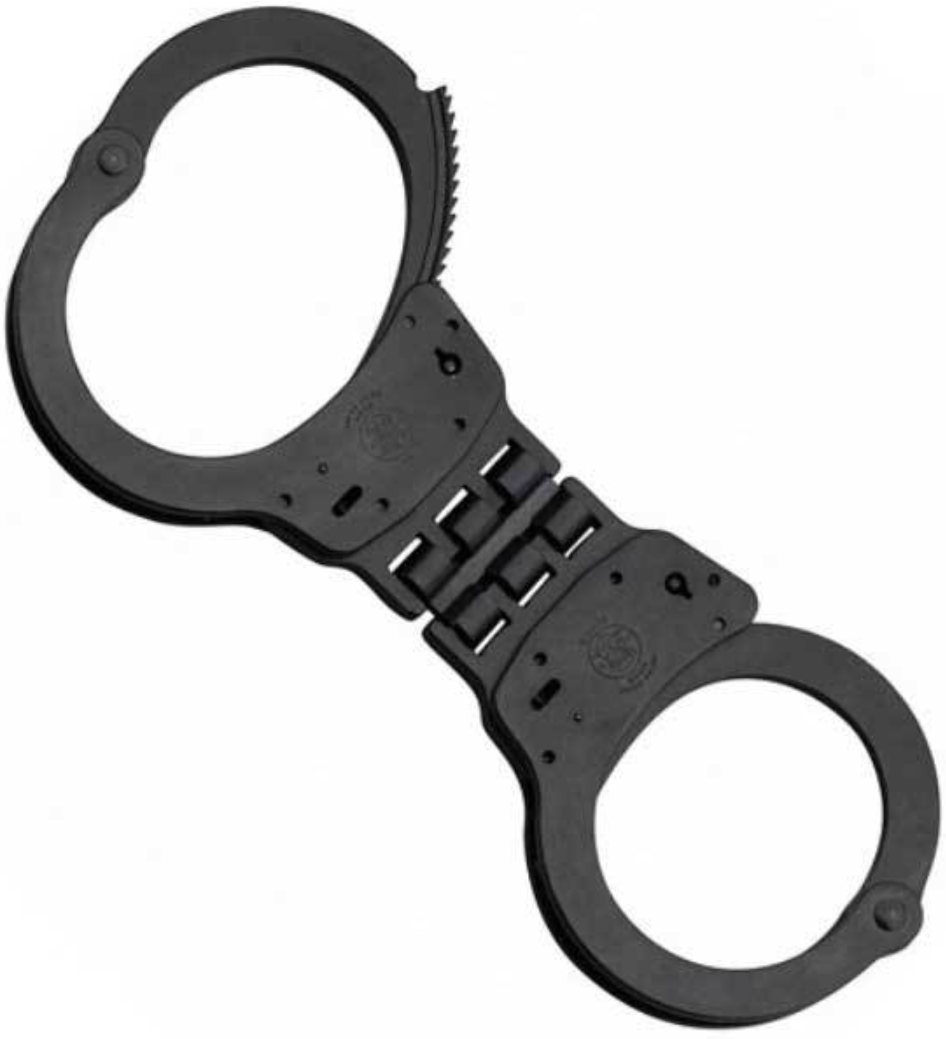 Smith & Wesson - Hinged Handcuff - Blue OR Nickel - Restricts suspect