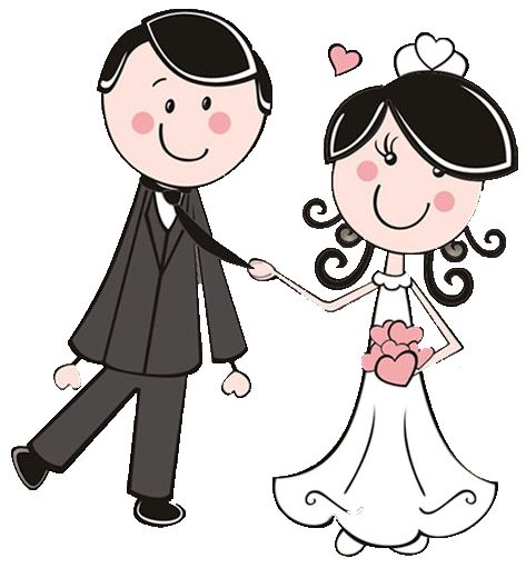 Bride n groom clipart