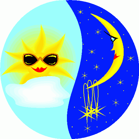 Moon And Sun Clipart