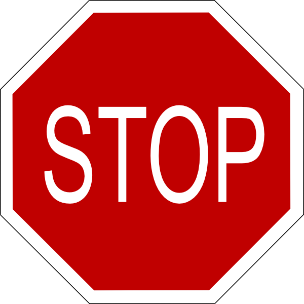 A Small Stop Sign - ClipArt Best