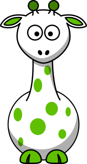 Green Giraffe 2 Clip Art Animal Download Vector Online Clipart ...