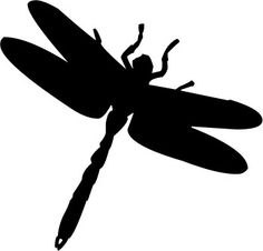 Dragonfly silhouette clip art