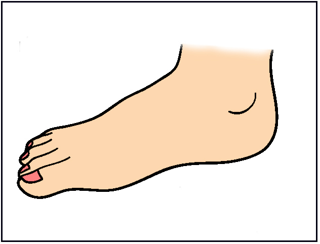 Cartoon foot clipart kid 3 - Clipartix