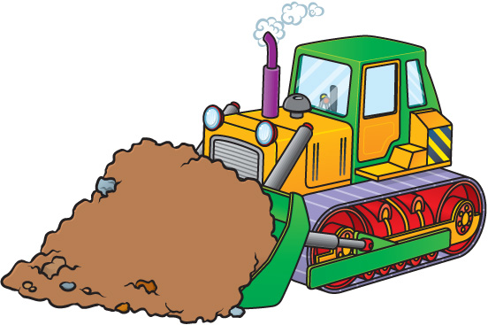 Bulldozer Construction Cartoon Clip Art