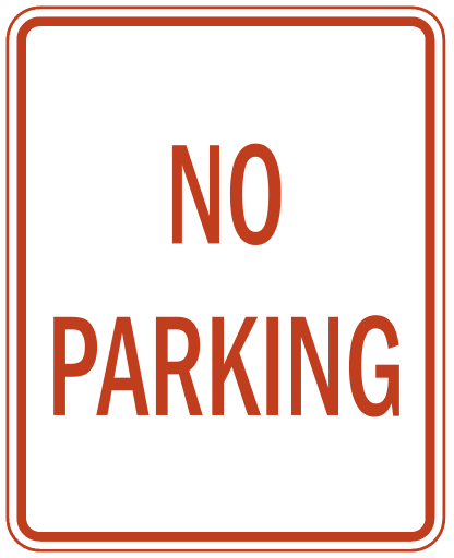 No Parking Clipart