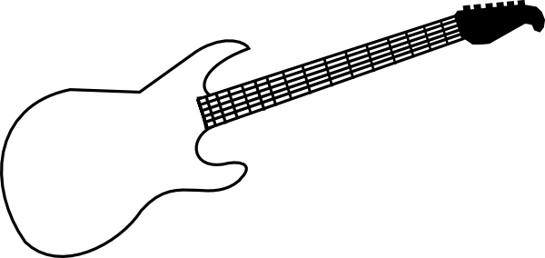 Free Guitar Clipart Outline Image - 10246, Acoustic Guitar Clip ...