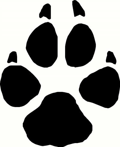 Wolf paw clipart