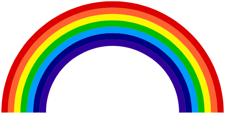 Rainbow Template To Color Clipart - Free to use Clip Art Resource