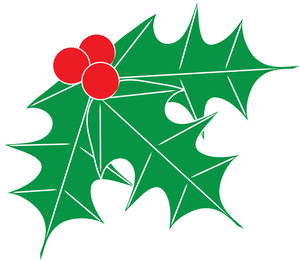 Holly leaf clip art