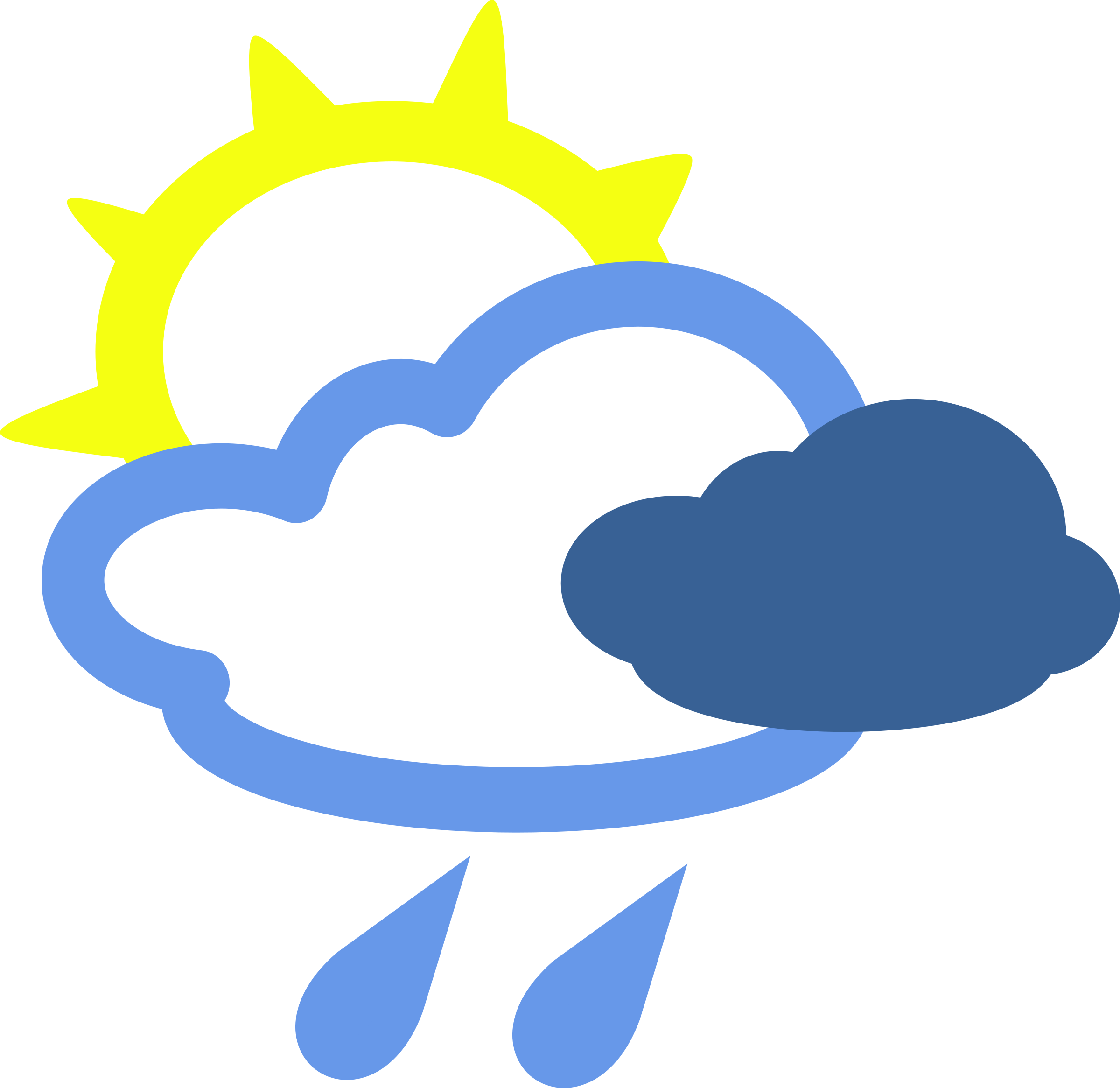 Clipart - simple weather symbols