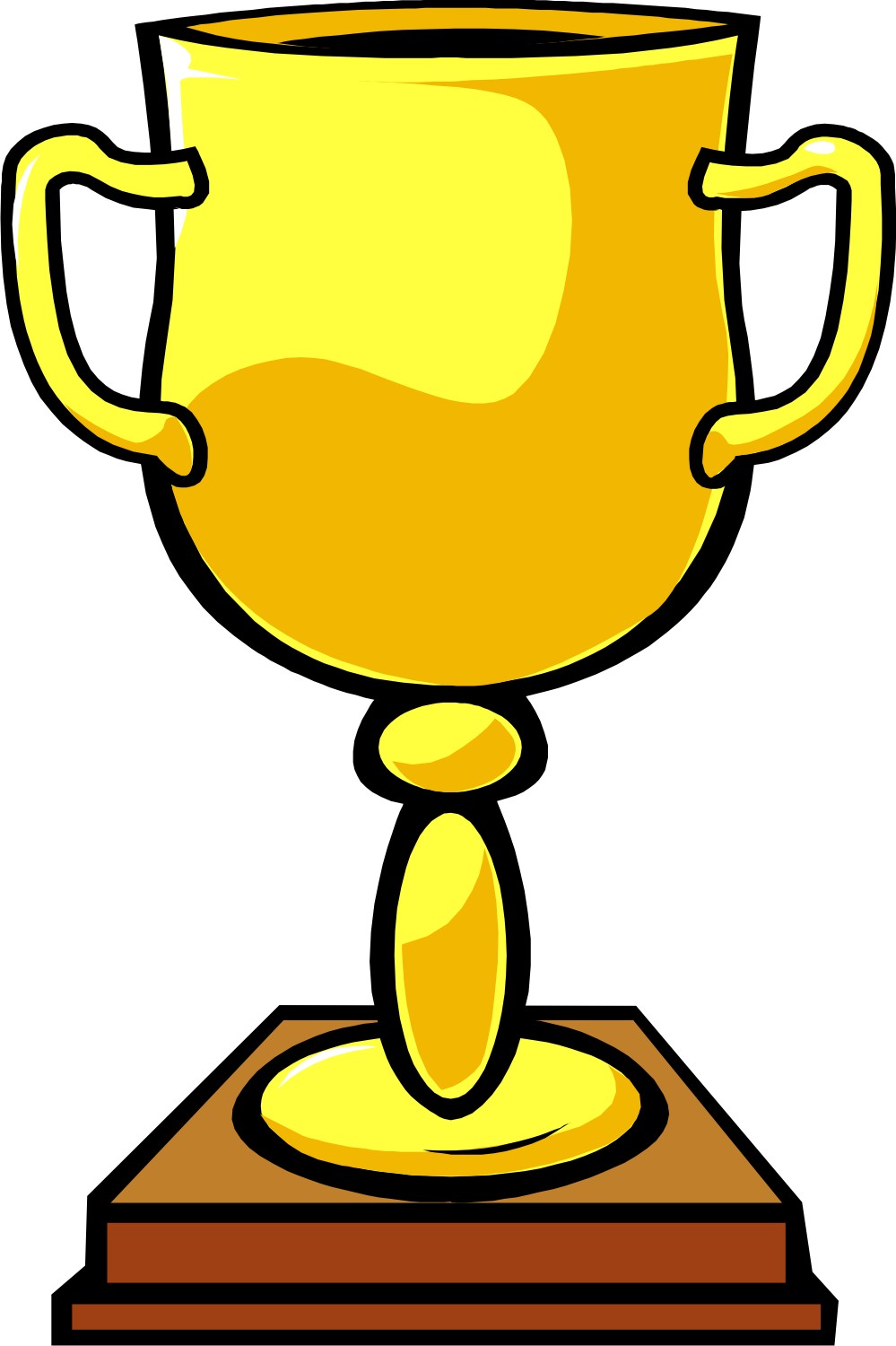 trophy clip art free clipart black white