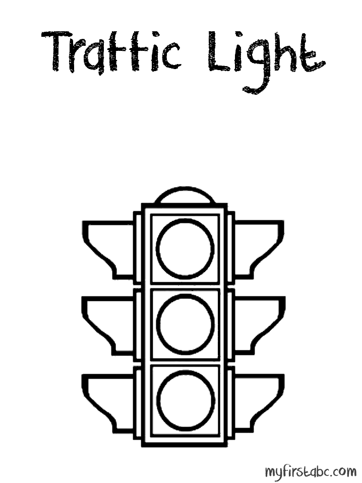 Traffic light coloring page clipart best intended for traffic ...