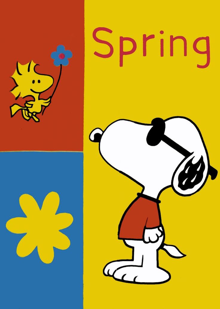 peanuts spring wallpaper