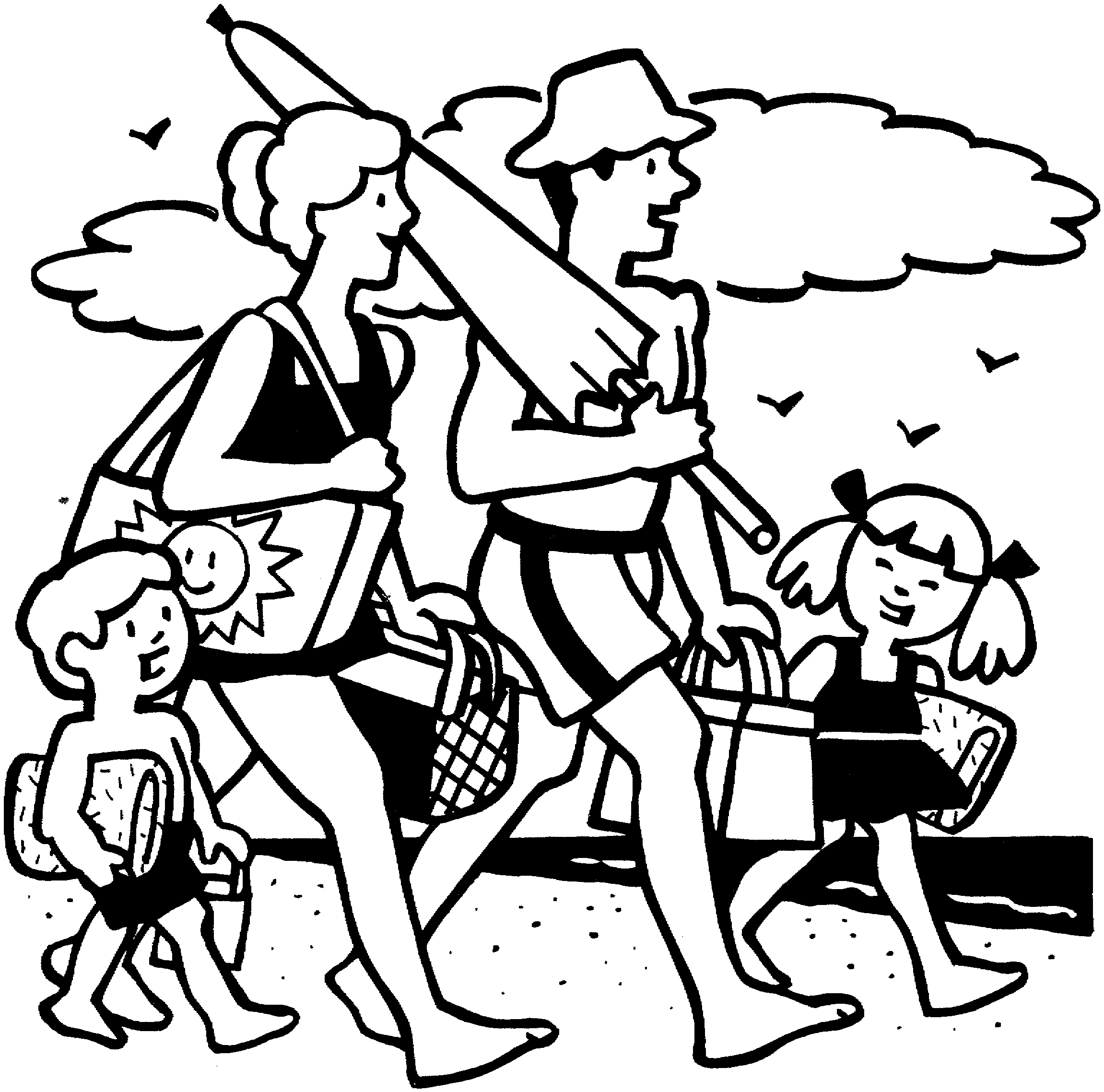 Going To The Beach Clipart Image