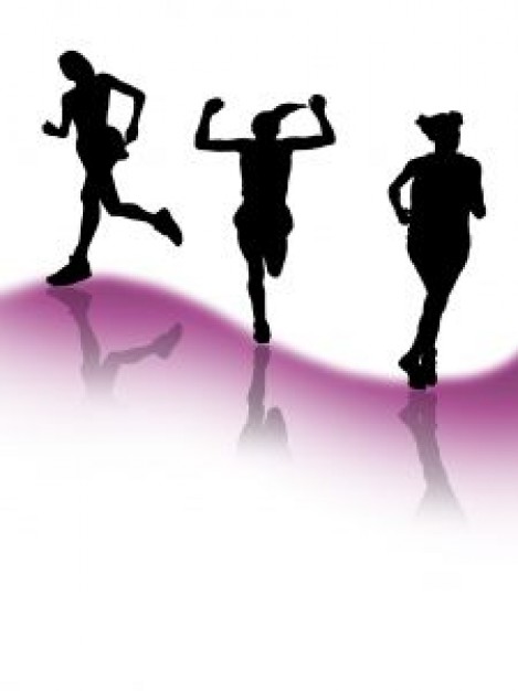 runners silhouette woman | Download free Photos