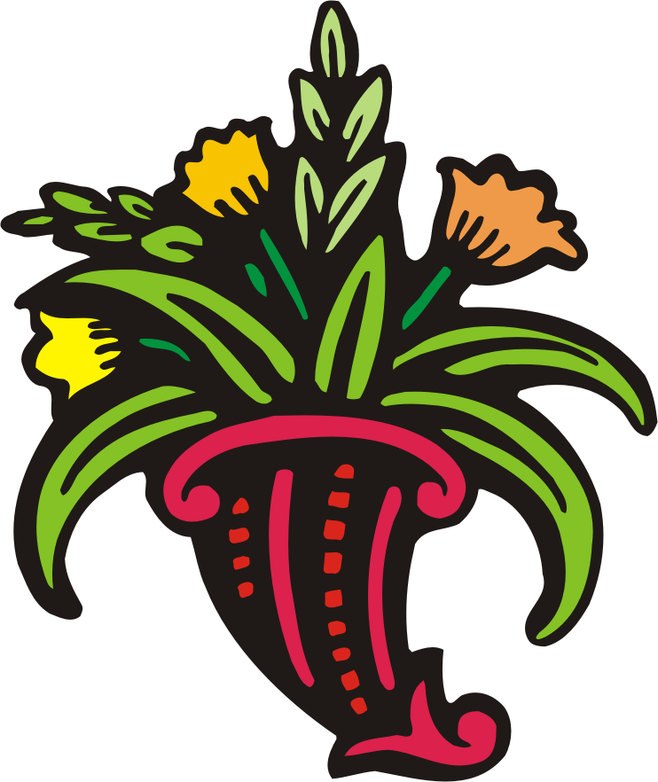 Cross And Flowers Clip Art - ClipArt Best