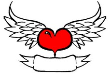 Broken Hearts with Wings Drawings | Design images