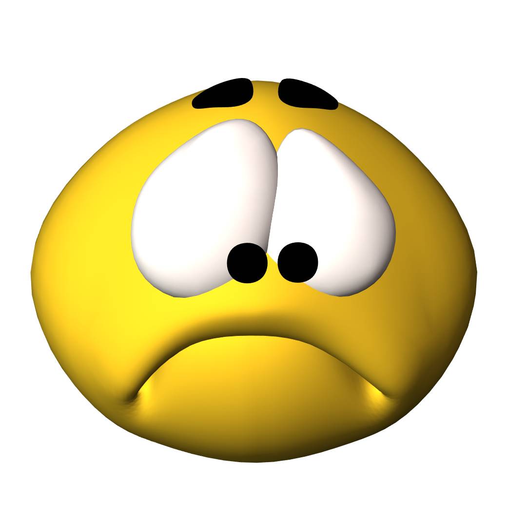 Cartoon Sad Face Clipart