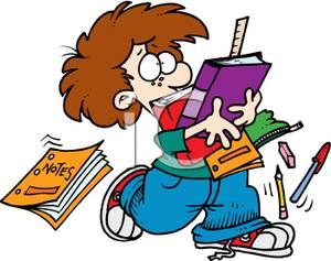 School supply kids clipart