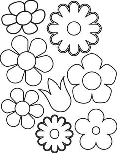Flower Template | Leaf Template, Heart Template and ...