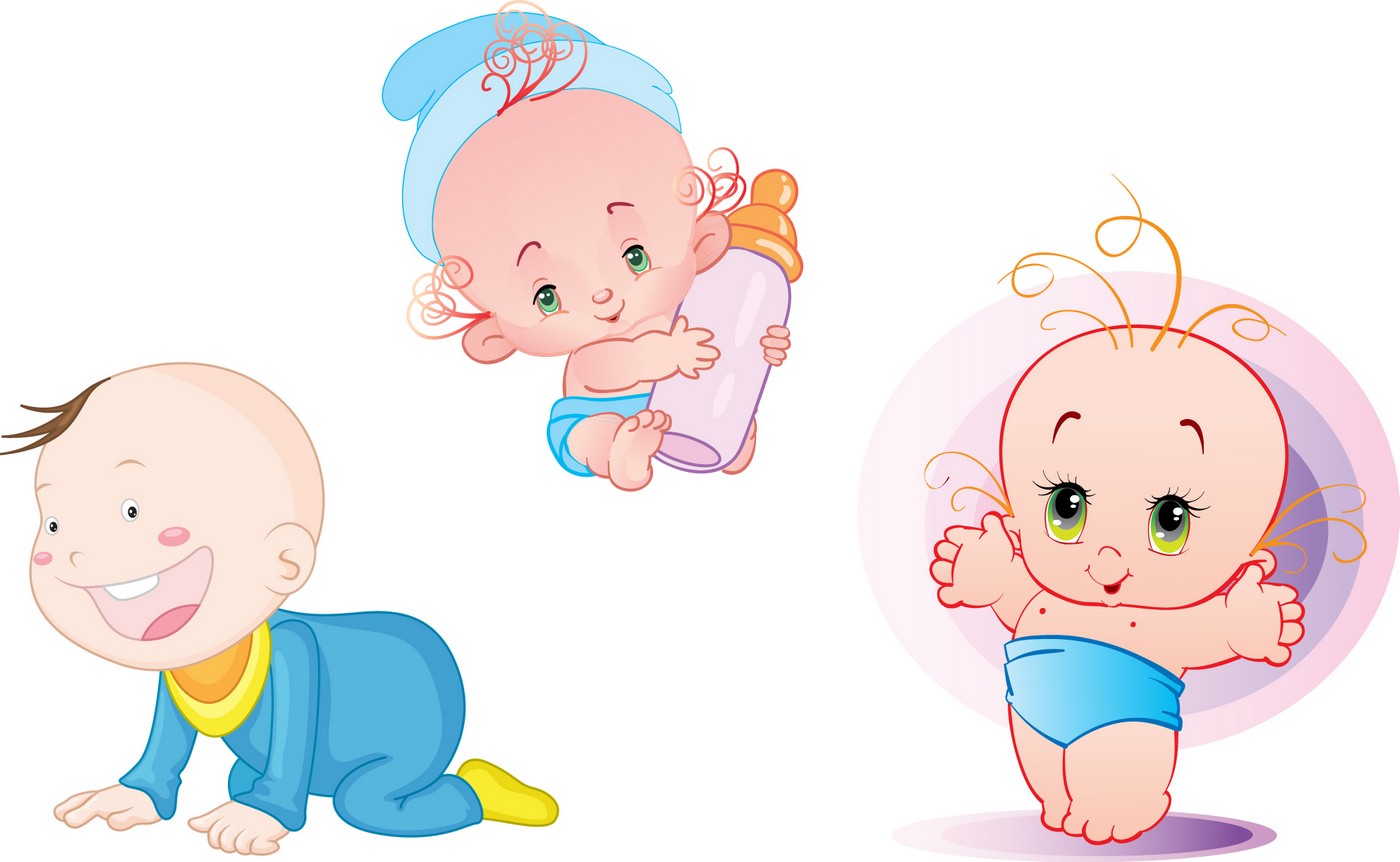 Cartoon Baby, Children, Kids 08 Vector EPS Free Download, Logo ...