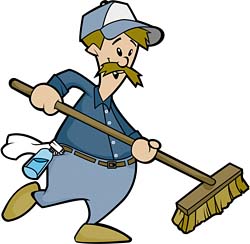 Janitor clipart