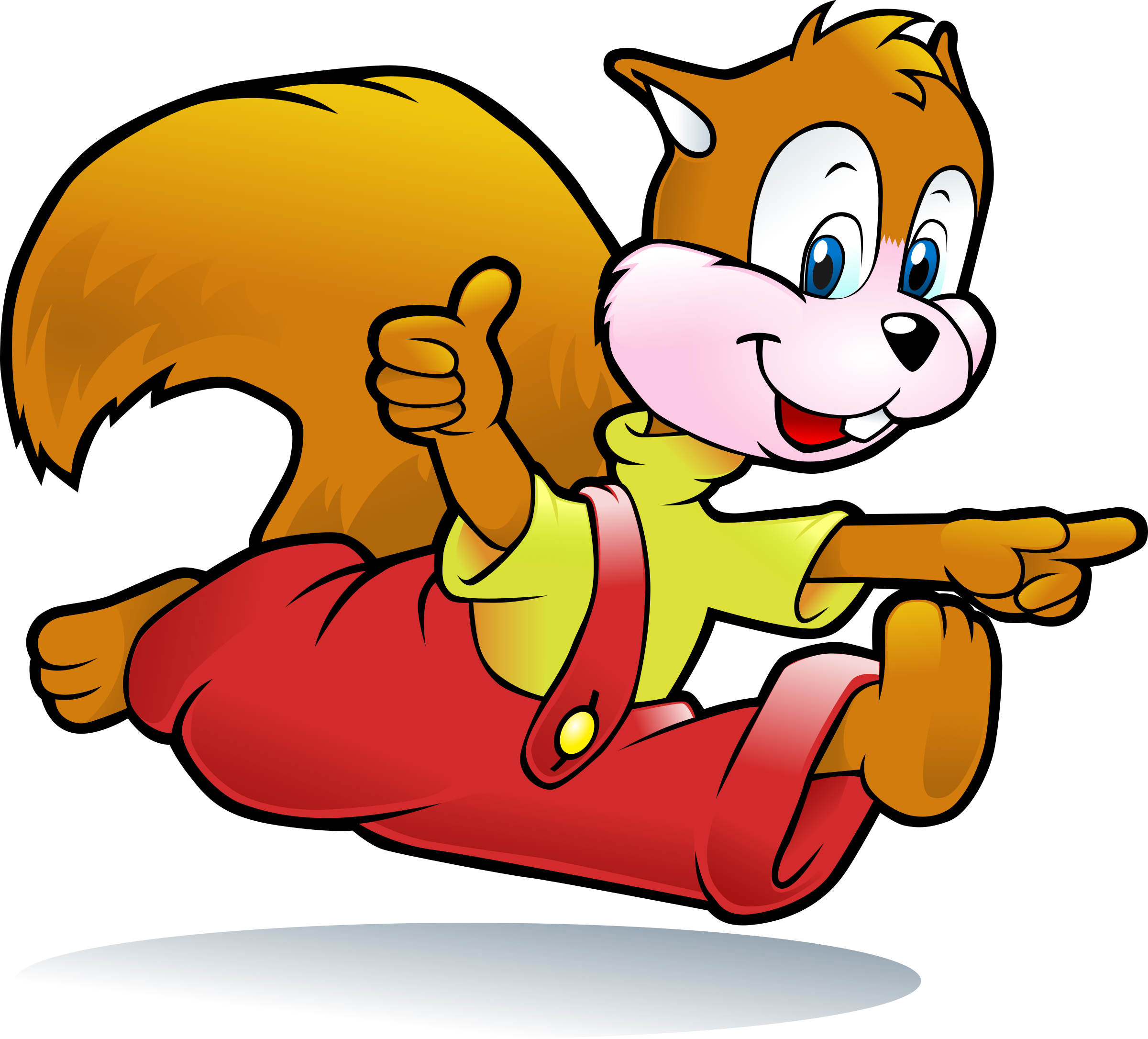 Running Squirrel Vector Clipart - Free Public Domain Stock Photo