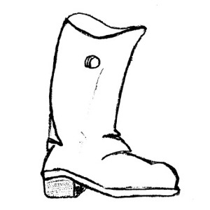 White Rain Black And Boots Clipart