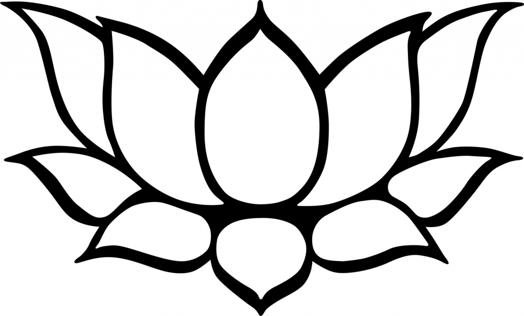 Simple Lotus Flower Drawings ClipArt Best