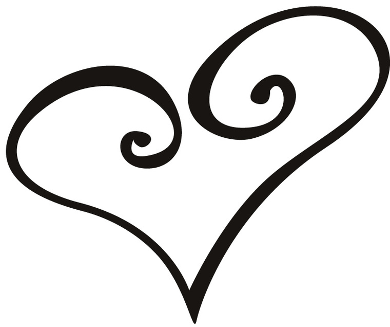 Outline Of Love Hearts Clipart - Free to use Clip Art Resource