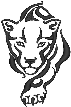 Stalking Panther Embroidery Design | Crafts | Pinterest