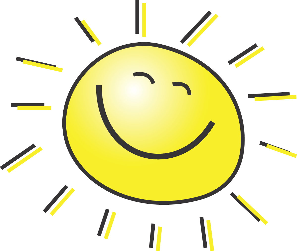 Funny sun clipart