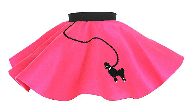 Amazon.com: Hip Hop 50s Shop Toddler Poodle Skirt Hot Pink: Clothing