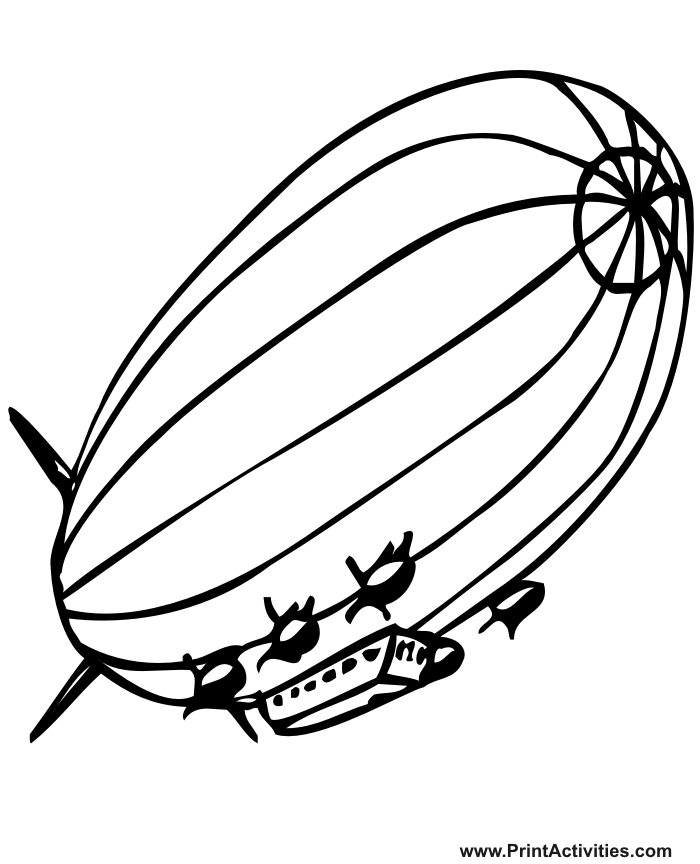 How To Draw A Blimp | Free Download Clip Art | Free Clip Art | on ...