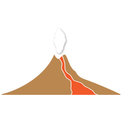 Volcano Stencil - ClipArt Best