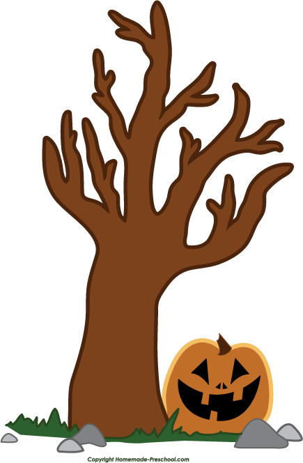free halloween tree clip art - photo #31