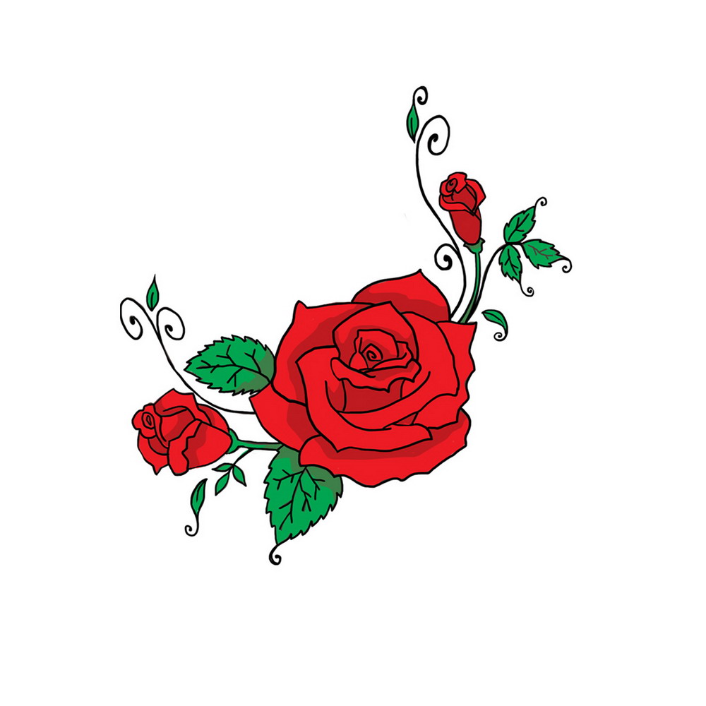 Cartoon Roses Clipart