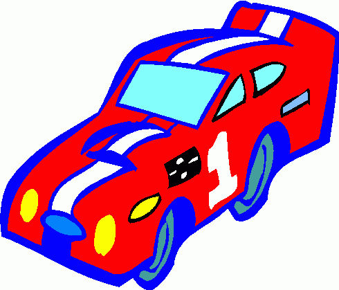 Car racing clipart free