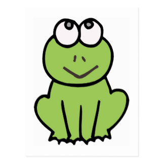 Cute Cartoon Frog Postcards | Zazzle