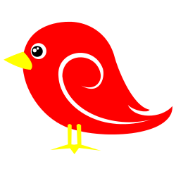 Red bird clip art