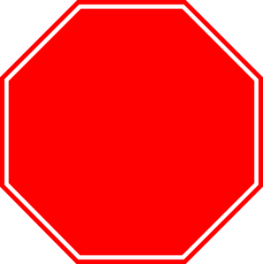 Stop sign shape clip art