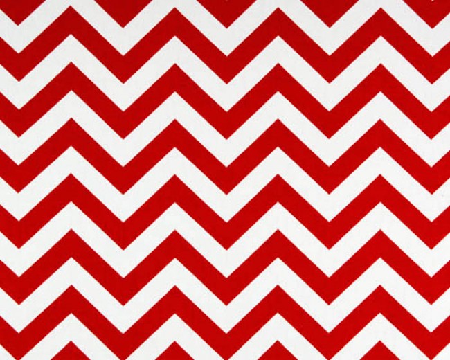 zigzag chevron print in lipstick red and white | fabric yard UK ...