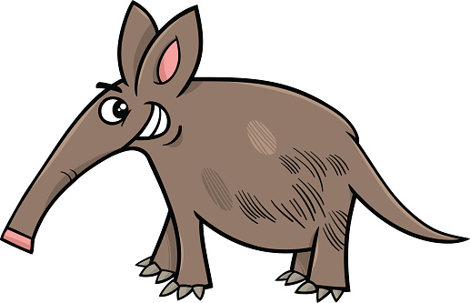 Drawing Of The An Aardvark Clip Art, Vector Images & Illustrations ...