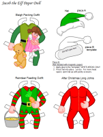 FREE Printable Santa and Elves Paper Dolls